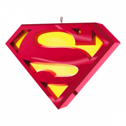 DC Comics - Superman Shield Hallmark Keepsake Hanging Decoration ...