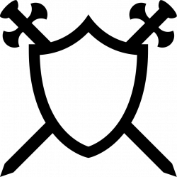 Shield With Two Swords In Cross Svg Png Icon Free Download (#7790 ...