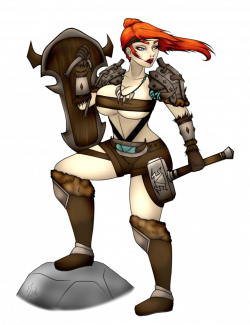 C: Kirlith the Shield-Maiden by Kishera on DeviantArt