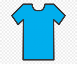 T Shirt Outline - Blue Shirt Outline Clipart (#106394 ...