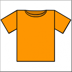 Clip Art: T-Shirt Orange Color I abcteach.com | abcteach