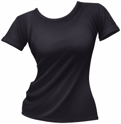 Female T shirt Black PNG Clip Art - Best WEB Clipart