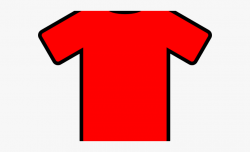 Red Soccer Jersey Clipart - Red T Shirt Cartoon #771265 ...