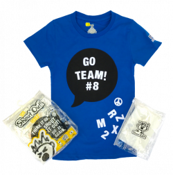 Electric Blue ShoutOut! Shirt w/ Velcro Letters - 100% Cotton ...