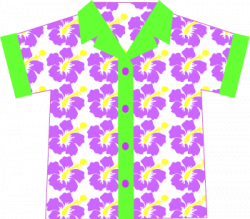 Hawaiian Luau Shirt Clipart - Clip Art Library