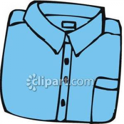 New Man's Dress Shirt - Royalty Free Clipart Picture