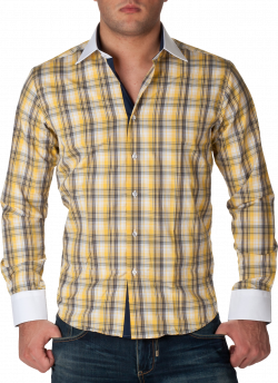 Check Full Dress Shirt Yellow PNG Image - PurePNG | Free transparent ...
