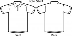 Polo Shirt Template clip art Free vector in Open office ...