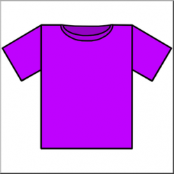Clip Art: T-Shirt Purple Color I abcteach.com | abcteach