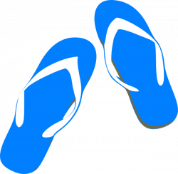 Blue Flip Flops Clip Art at Clker.com - vector clip art online ...