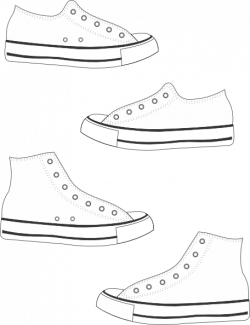 painting of high top tennis shoe | Canvas Shoes clip art ...