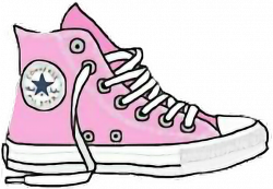 Pink Converse sticker converse pinkconverse shoes pinks...