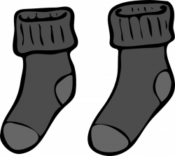 Grey Sock Clip Art at Clker.com - vector clip art online, royalty ...