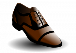Shoe clipart brown - Pencil and in color shoe clipart brown