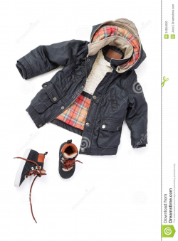 Jacket And Shoes Clipart