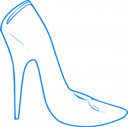 Blue High Heel Clip Art at Clker.com - vector clip art online ...
