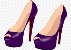 purple shoes clipart High-heeled shoe Clip art clipart ...