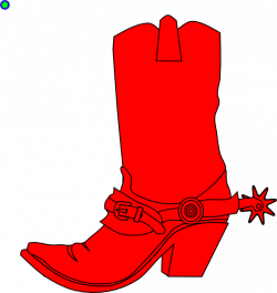Cowgirl Boot Clip Art at Clker.com - vector clip art online, royalty ...