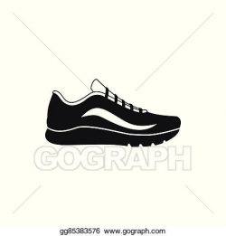 Vector Art - Sport shoes icon, simple style. Clipart Drawing ...