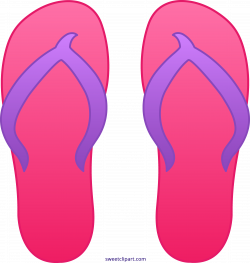 Pink Flip Flops Clipart - Sweet Clip Art