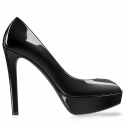 Black Heel Women Shoe transparent PNG - StickPNG
