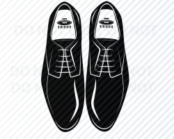 Mens Shoes clipart SVG Silhouette - Vector Images -Dress shoes SVG Image  For Cricut - Shoe svg - Eps, Png ,Dxf -Clip Art Work shoe images