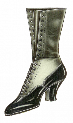 Antique Images: Free Fashion Clip Art: Antique Women's Shoe Fashion ...