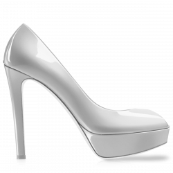 White Heel Women Shoe transparent PNG - StickPNG