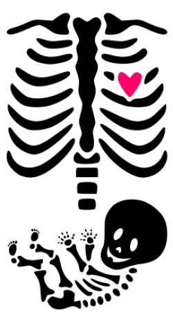 Krafty Nook: Maternity Skeleton Template | silhouette ...
