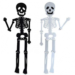 2018 Halloween Hanging Jointed 40”Skeleton Full Body Halloween Felt  nonwovens Skeleton...