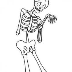Skeleton, Skeleton With Broken Arm Coloring Page: Skeleton ...
