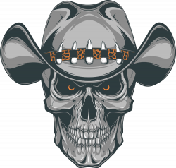 Old school (tattoo) Skull Cowboy - Cowboys and skull 1000*954 ...