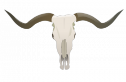Clipart - Longhorn Skull