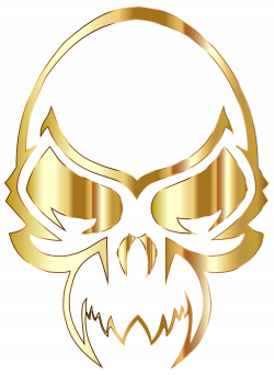 Clipart - Golden Skull
