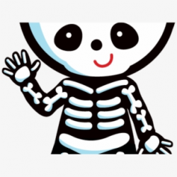 Bones Clipart Girl - Cute Halloween Skeleton Clipart #178134 ...