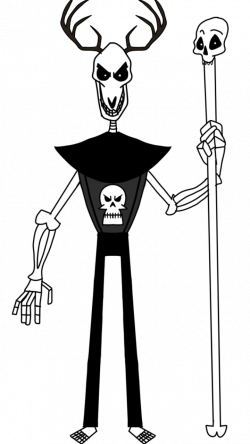 Image - Larry Bones Deer Head Skeleton Sorcerer.png | The Modifyers ...