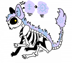 Soulia Skeleton Cat Custom for Ozawells by JaggedFangsTheBear on ...