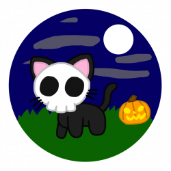 Kawaii-o-Ween 2017: Skeleton Black Cat by Emeraldia-the-Kitty on ...