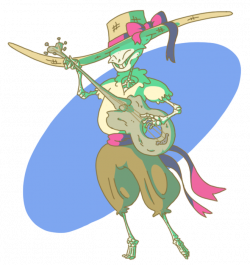 OC] For your consideration, a skeleton bard : DnD