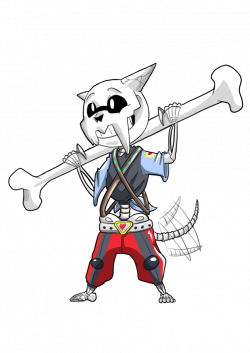 Undertale Art Trade - Saber Skeleton Monster by ladyofthewilds on ...