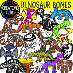 Dinosaur Bones {Creative Clips Clipart}