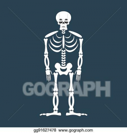 EPS Illustration - Skeleton sad emoji. skull emotion sadness ...