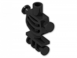 Minifig Skeleton Torso with Shoulder Rods 60115 - Black