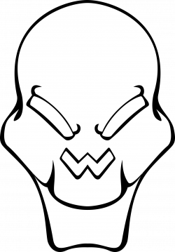 Clipart - alien skull