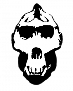 Gorilla Skull Stencil by zimdrake on DeviantArt