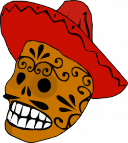 Mexican Skull Clip Art at Clker.com - vector clip art online ...