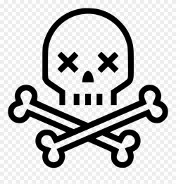 Skeleton Svg Png Icon - Skull And Crossbones Death Clipart ...