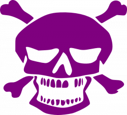 Purple Skull Clip Art at Clker.com - vector clip art online, royalty ...