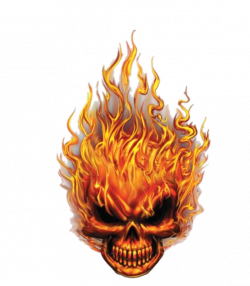 skulls skull fire - Sticker by Jessica Knable