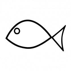 clipartist.net » Clip Art » fish black white line super duper SVG